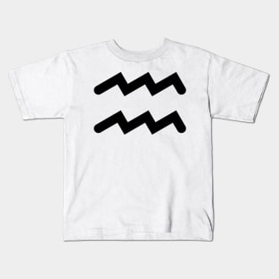 Aquarius Astrology Zodiac Star Sign Kids T-Shirt